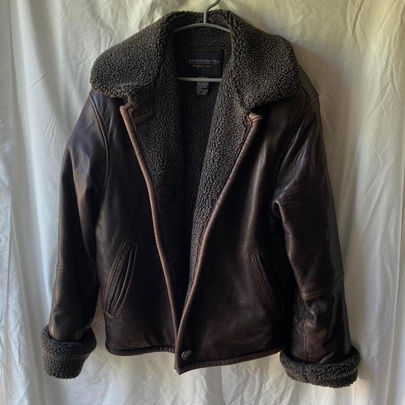 GENUINE LEATHER VINTAGE BOMBER - Picture 3 of 5